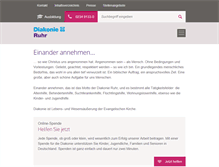 Tablet Screenshot of diakonie-ruhr.de
